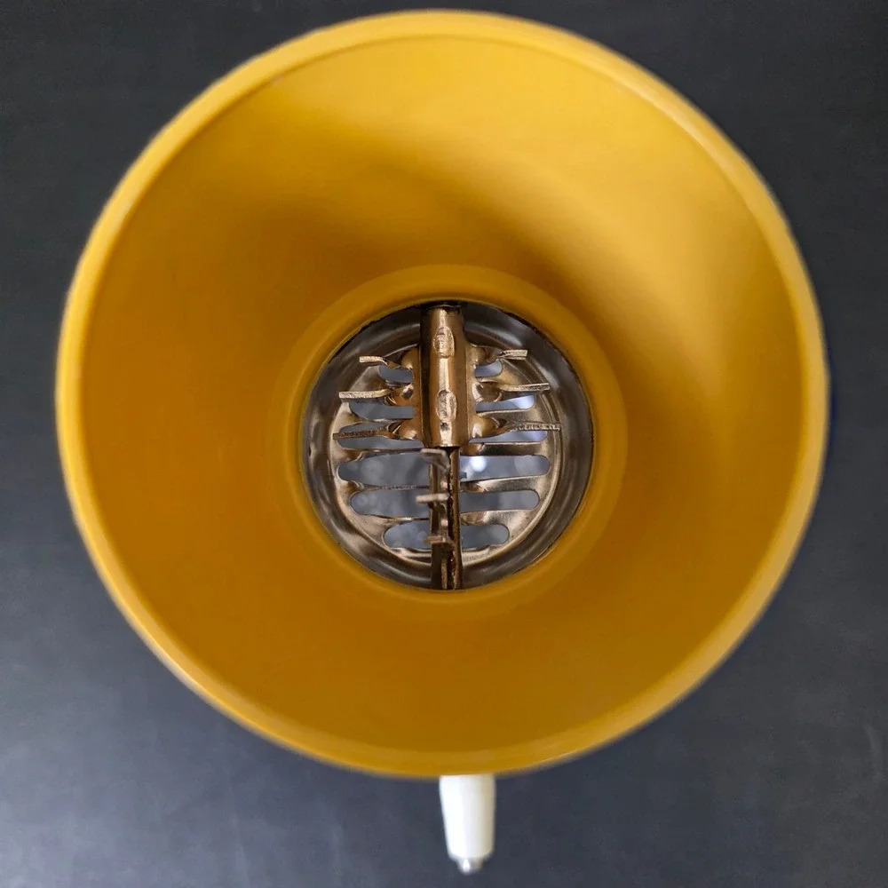 Federal Housewares Nut Grinder Chopper Manual Vintage Mustard Yellow Missing Lid